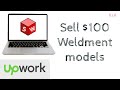 CAD designer Sells $100 Weldment Solidworks Files on Upwork!