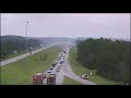 Controlled burn slows eastbound I-10 traffic in Gautier