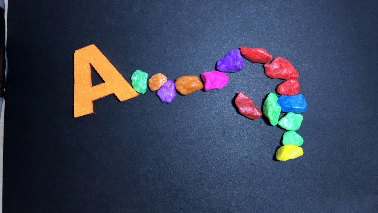 Stop Motion Letters Alphabet A : Stop Motion Animation - YouTube