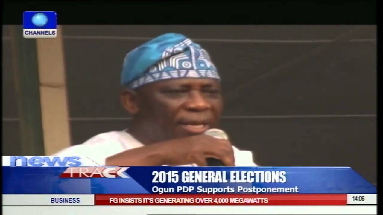 Ogun PDP Supports Postponement Of 2015 Elections