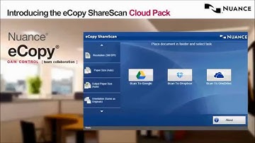 eCopy ShareScan Cloud Pack - Scan to Google Drive