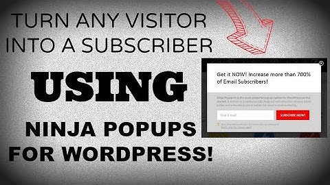 Learn How To Turn Any Visitor Into A Subscriber Using Ninja Popups For WordPress