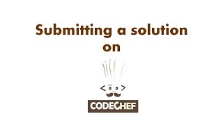 How to Submit a solution on CodeChef
