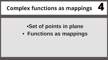 Complex Mappings|Complex analysis in Hindi Urdu MTH324 LECTURE 04