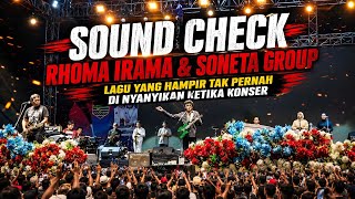 RHOMA IRAMA & SONETA GROUP CEK SOUND LAGU SEBUJUR BANGKAI