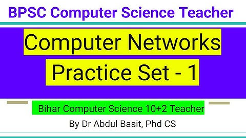 Computer Networks Practice Set - 1 | BPSC Computer Science Teacher | Stet Computer Science #stet