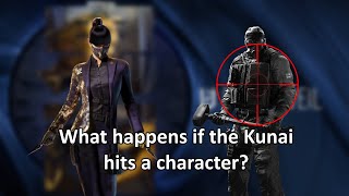What happens if you throw Azami's Kunai at someone