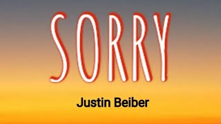 Video voorbeeld van "JUSTIN BEIBER - SORRY ( LYRICS )"