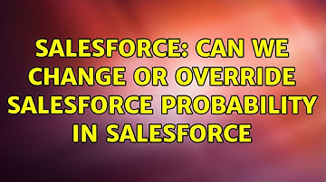 Salesforce: Can we change or override Salesforce Probability in salesforce
