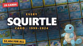 Every Standard Squirtle Card Ever Made (1999-2024)