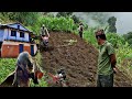 Ploughing field with tractor in village nepal  farming life in nepali village  beautiful village