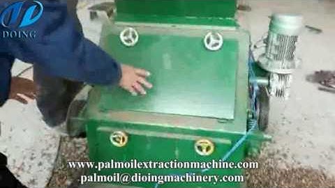 Palm kernel cracker machine running video