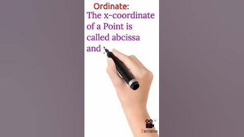 Co-ordinate Geometry-Abscissa And Ordinate. What is abscissa? What is ordinate? #ordinate #abscissa