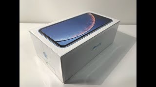 iPhone XR 64GB Blue (Dual sim/dual standby) unboxing and setup