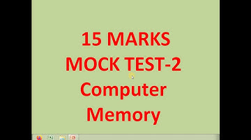 HP JOA (IT) Exam 2021||MOCK TEST FOR  COMPUTER MEMORY (Part-2)||