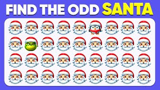 Find the ODD One Out - Christmas Edition 🎄🎅⛄️ Emoji Quiz | Easy, Medium, Hard Levels