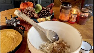 Pumpkin Pie Crumble! (No talking version) Mixing, measuring, baking & pleasuring! ASMR Nostalgia!