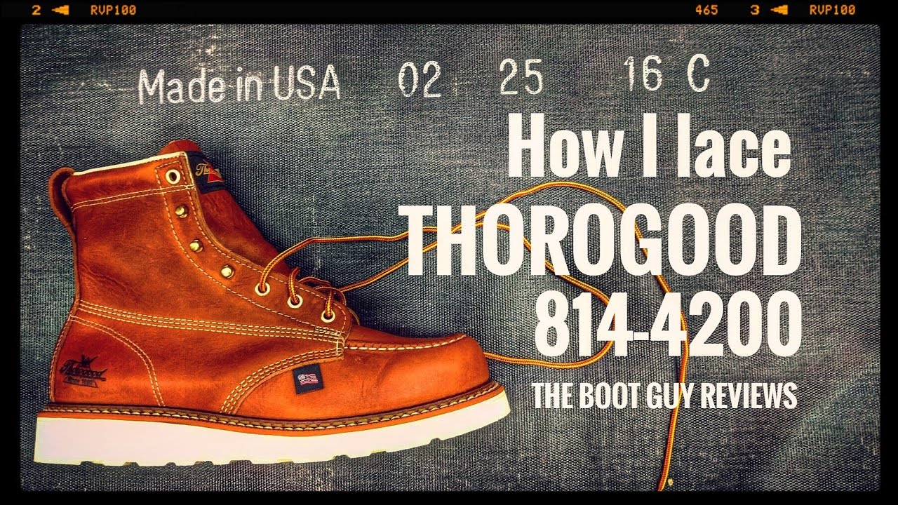 thorogood boots lace to toe