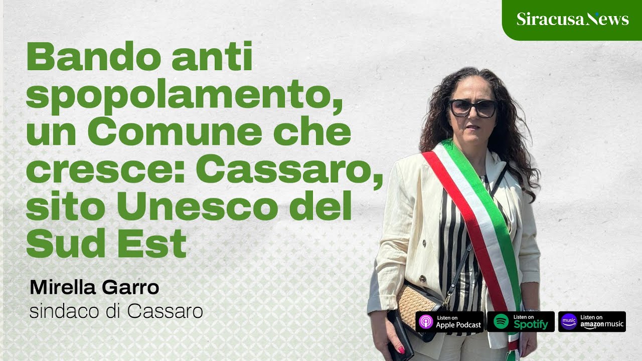 Bando anti spopolamento, un comune che cresce: Cassaro, sito Unesco del Sud Est