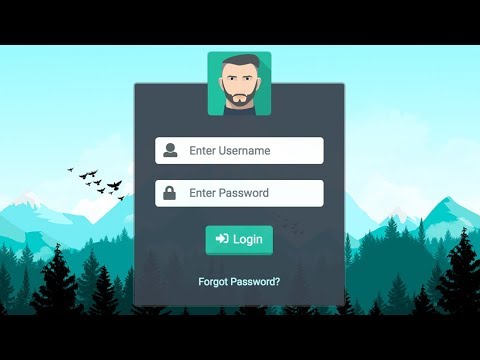 Transparent Login Form with HTML5, CSS3 & Bootstrap 4