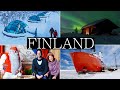 7 days in finland  lapland glass igloo northern lights santa claus  travel vlog