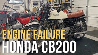 1975 Honda CB200: Engine Failure #motorcyclerewind #vintagemotorcycles #cb200