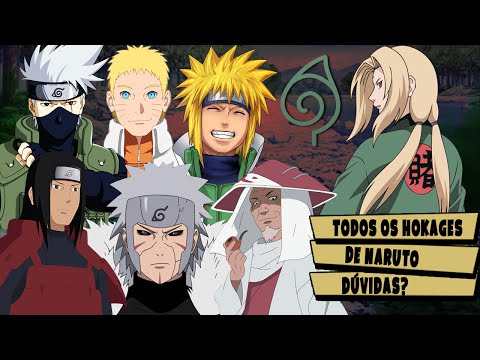 As 7 gerações dos hokages de konoha.. desenho lindo demais