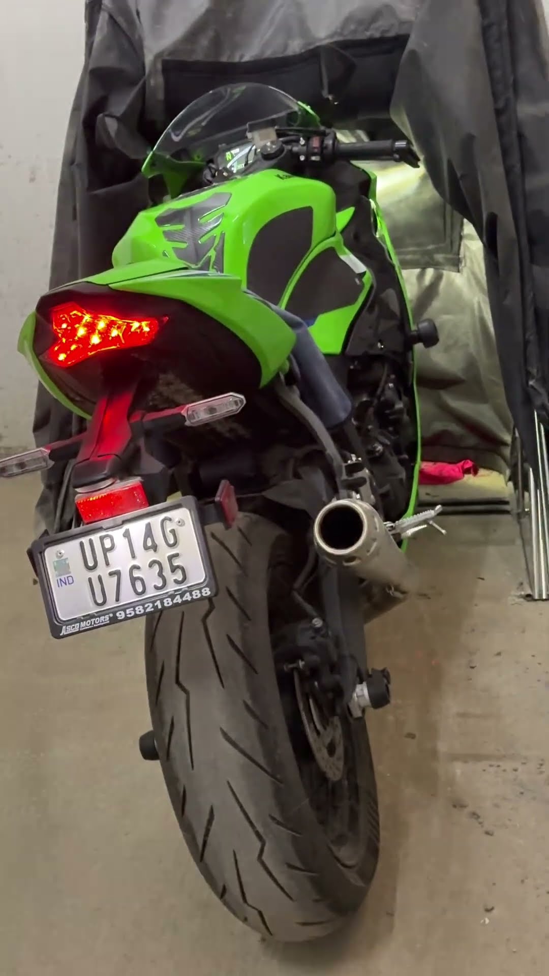 Cold start of ZX6R after a long time #kawasaki10r #zx6r