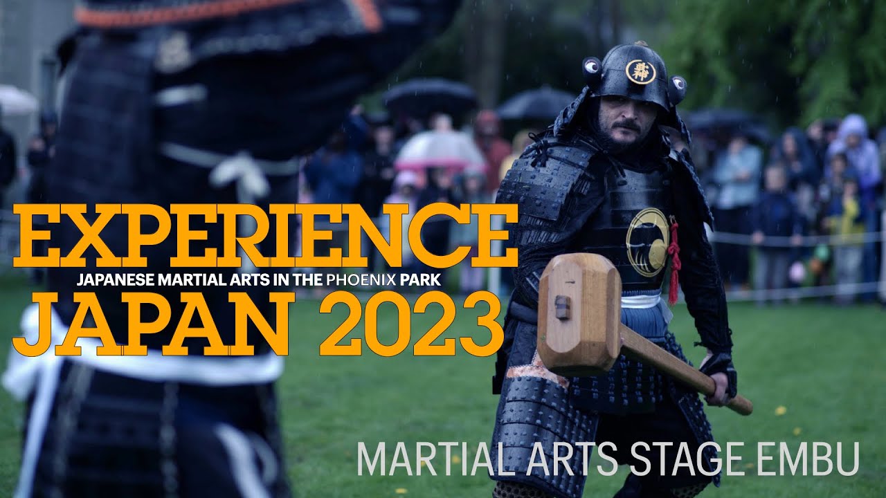 Martial arts stage embu at Experience Japan 2023 YouTube