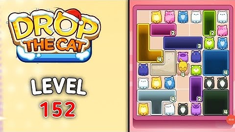 Drop the cat level 152 walkthrough solution gameplay
