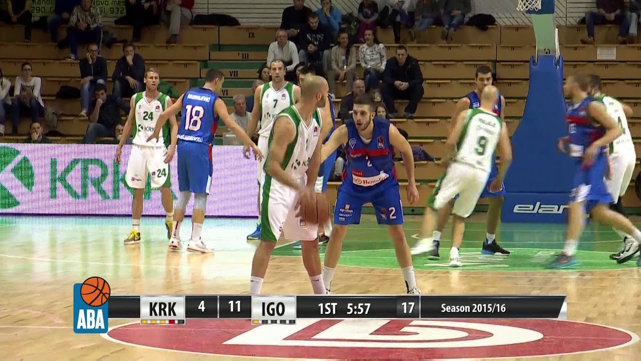 ABA Liga 2015/16, Round 22 match: Krka - Igokea (30.1.2016)