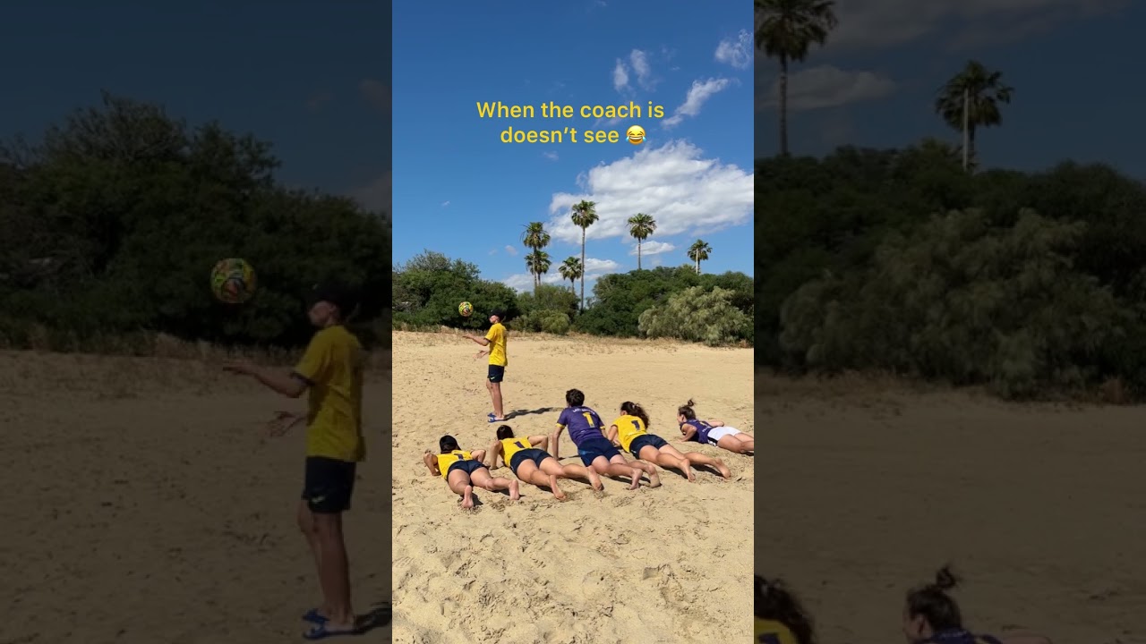 Coach looked away for one second… and the lazy football magic began 😎⚽