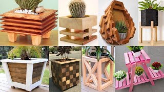 Wood Plant Stand Ideas from Scrap wood /woodworking ideas with scrap wood / scrap wood project ideas