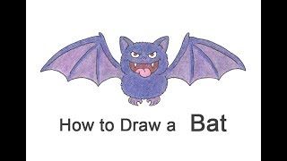 How to Draw a Cartoon Bat