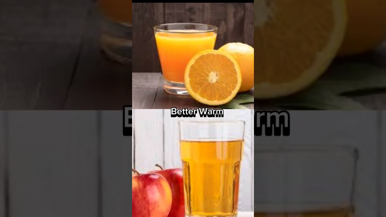 Orange Juice Vs Apple Juice.