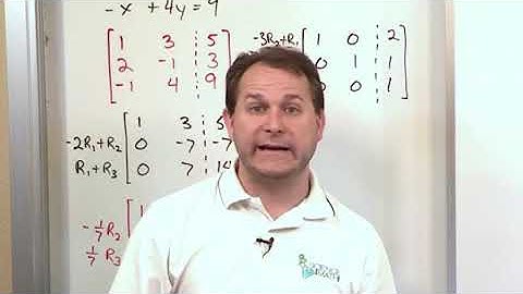 Lesson 13 Solve Systems of Equations by Row Reduction Part 3