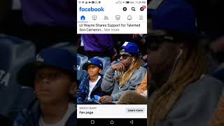 Lil Wayne shares support for talented son cameron