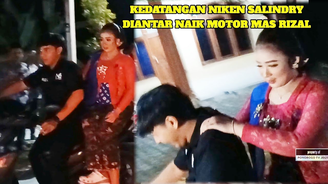 KEDATANGAN NIKEN SALINDRY DIANTAR MAS RIZAL NAIK MOTOR WAYANGAN DIDESA WATES KEBONAGUNG MEJAYAN