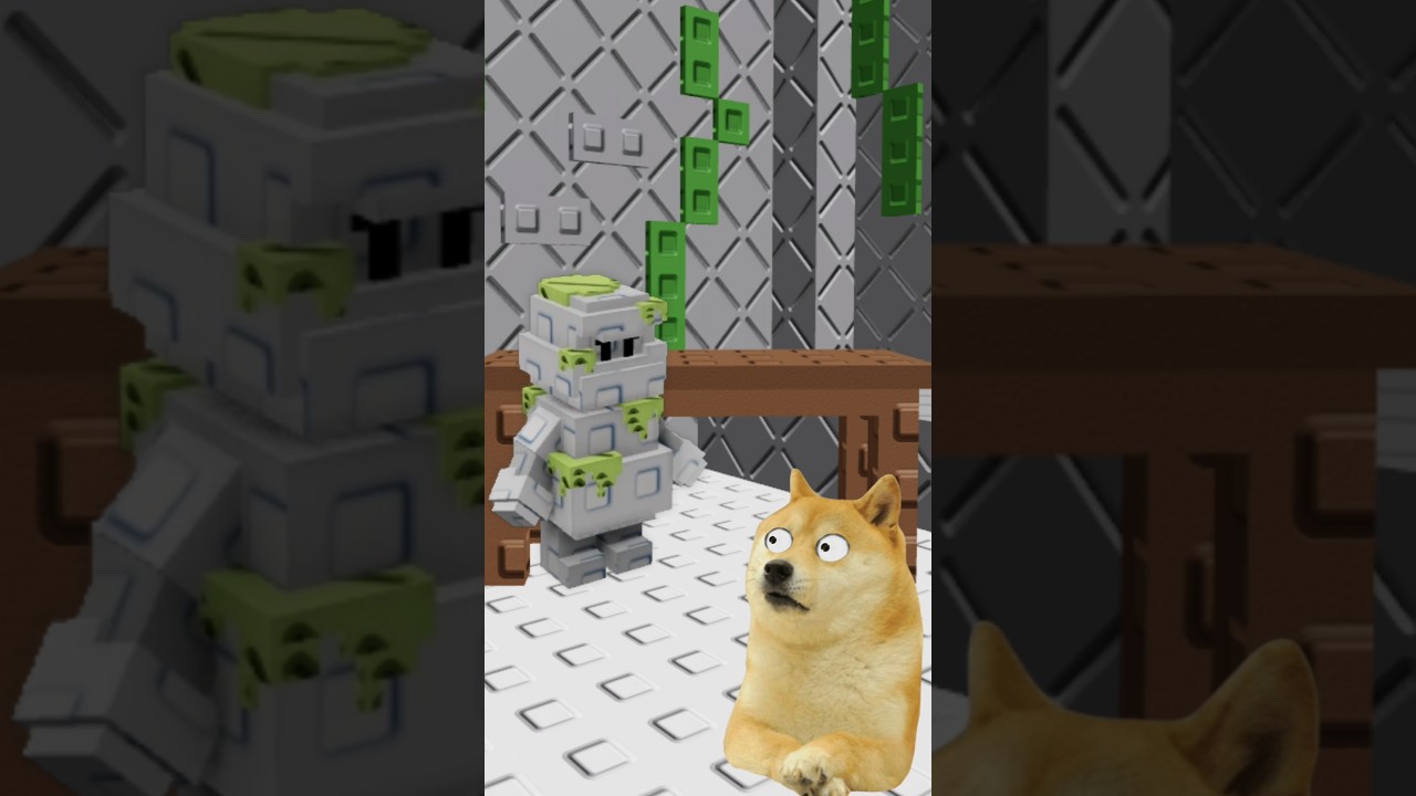 Doge tamed the mighty Golem 