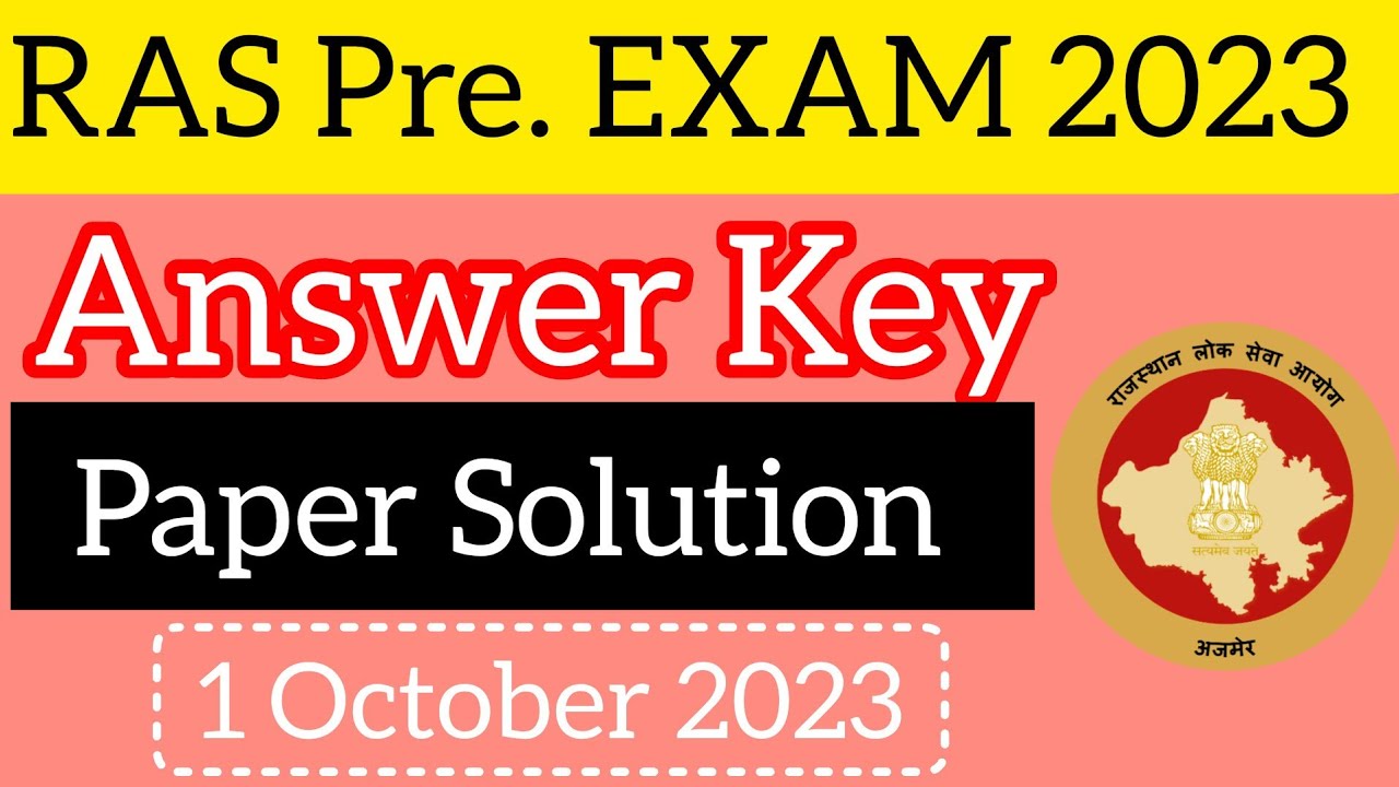 RAS EXAM 2023 Answer key RAS answer key 2023 answerkey ras 