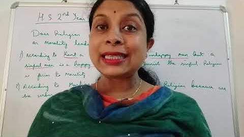 H. S. 2nd year, lecture no 84, Does Religion leads to morality