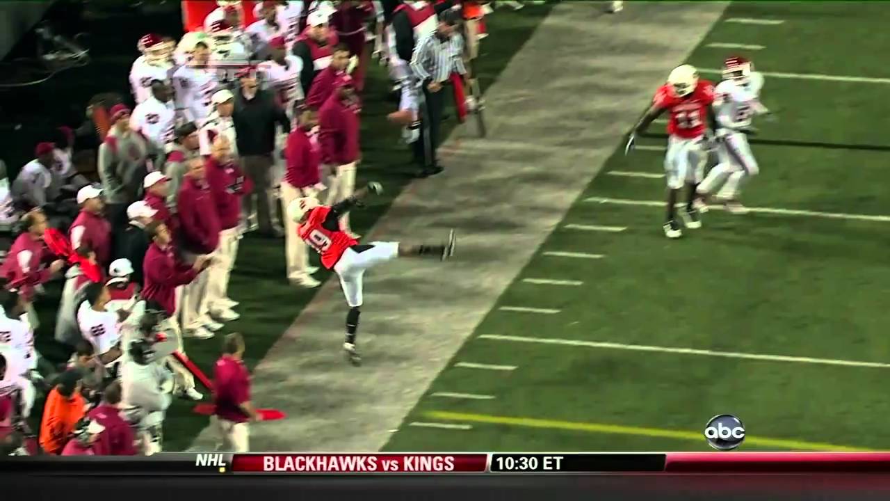 Crazy Oklahoma State Interception Vs Oklahoma November 27 2010