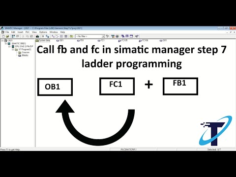 Call fb and fc in simatic manager step 7 ladder programming