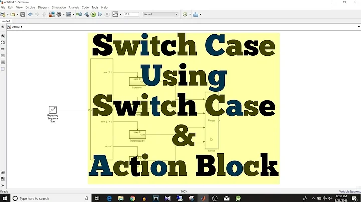 Simulink Tutorial - 56 - Switch Case Using Switch Case & Action Subsystem