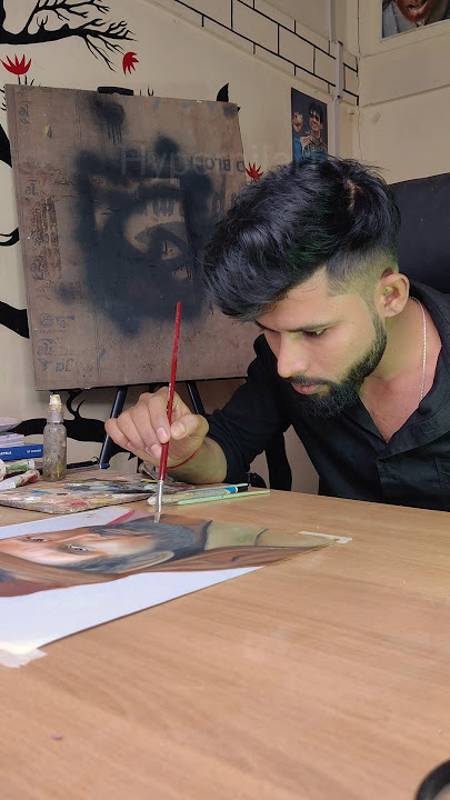 Pushpa 2 allu arjun drawing #pushpa #pushpa2 #tamil #movie #art #hypernilart #painting #foryou