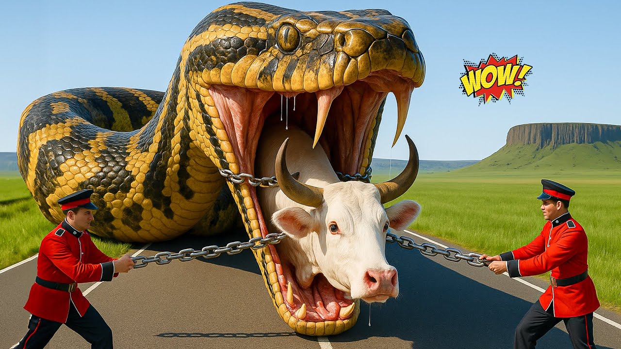 Unbelievable Animals Rescue Compilation | Heroic Team rescues the Cow from Giant Snake 🐄
