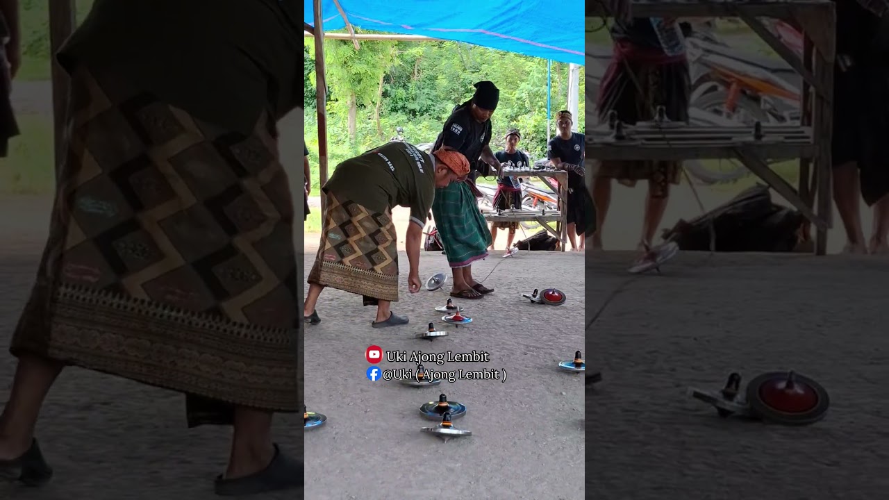 Greetings from the traditional game of Lombok iron spinning tops, Indonesia🙏 