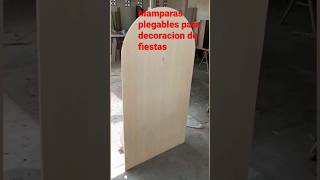 MAMPARAS PLEGABLES PARA DECORACION DE FIESTAS  #carpinteria #woodworkingtools  #mamparas