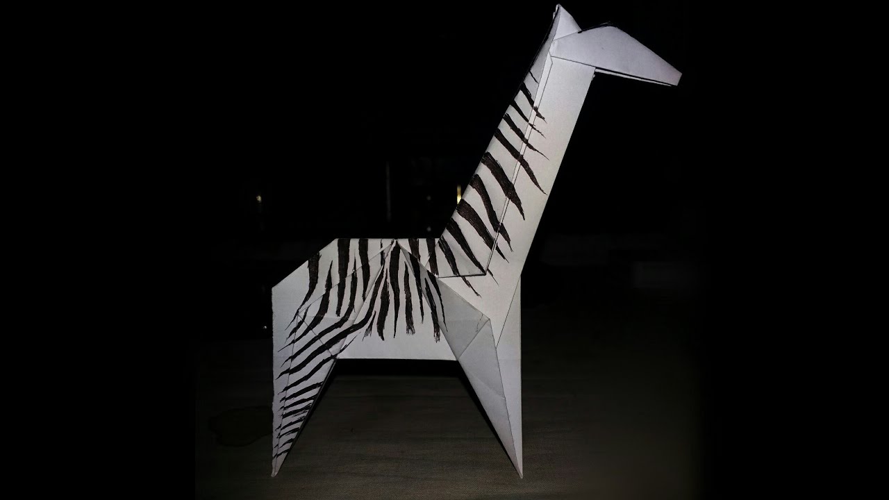 Zebra by Paper Folding Origami How to Make It YouTube