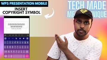 How to insert copyright symbol in wps presentation mobile | wps presentation mobile